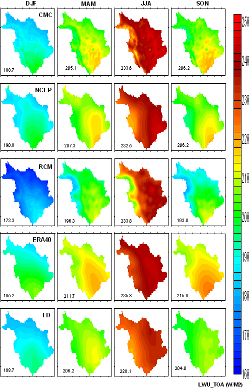 Top Of the Atmosphere Upward Long Wave radiative Flux (TOA LWU)